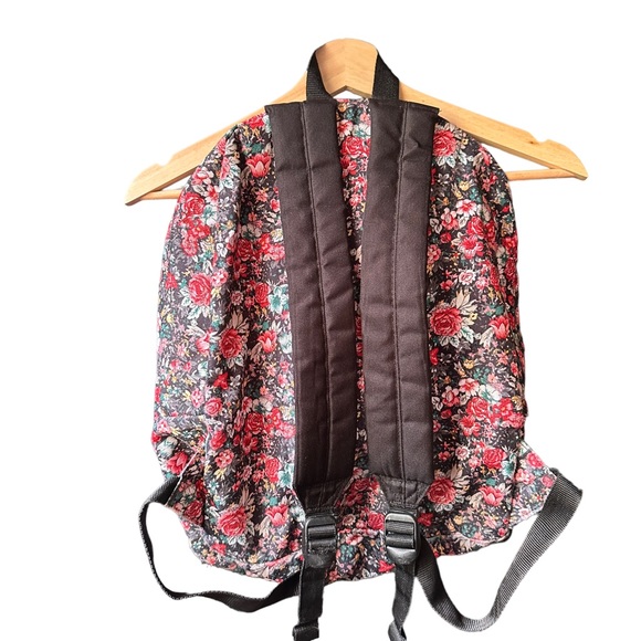 flower print vans leather pocket backpack - Picture 3 of 4